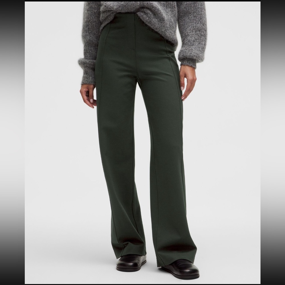 Elegant Dark Green Women's Pants